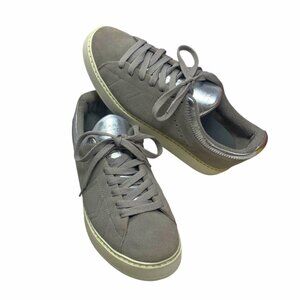Zara Woman Gray Suede Casual Lace Up‎ Low Top Sneaker